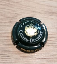 Capsule de Champagne CANARD DUCHENE verte or et blanche Charles VII