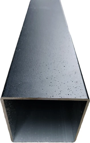 Powder coated Aluminium Post Tube Pipe Fence Support 3" 75 1 piece Black 1800mm - Picture 6 of 11