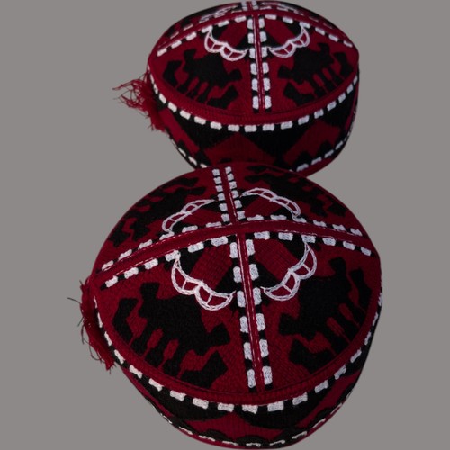 Manzoor Pashteen Hat – PTM Cap – Afghan Mazari Uzbek Hazara Handmade Embroidery - Picture 15 of 15