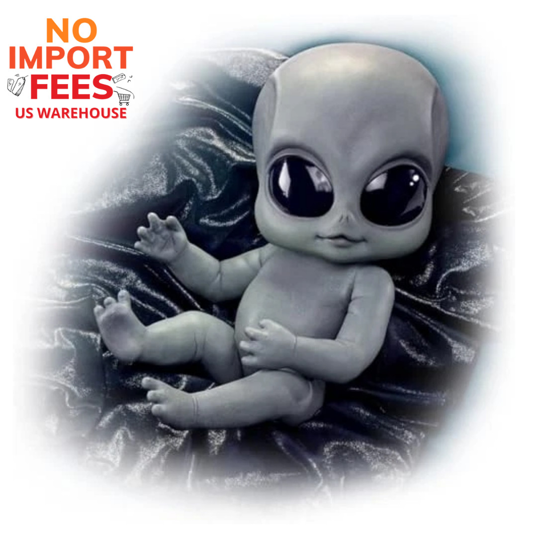 The Ashton-Drake Galleries Greyson Alien Ultra Realistic Poseable Baby Doll 16"
