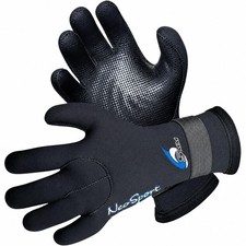 NeoSport 3mm Five Finger Dive Gloves for Scuba  Watersports Large