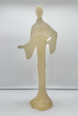 Vintage Austin Productions David Fisher Woman Lucite Sculpture Art Deco 1982