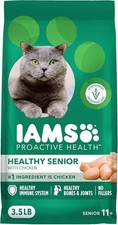 IAMS Proactive Health Healthy Senior Dry Cat Food with Chicken, 3.5 lb. Bag 4.43 per pound