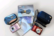 Lot Of 2 Digital Cameras For Parts Nikon Coolpix L20 3.6 Zoom  Samsung S860