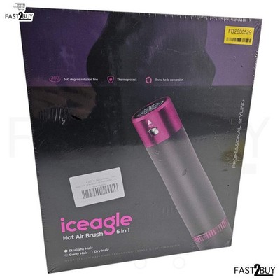 Iceagle 5-in-1 Heißluftbürste 1200W Rotationsstyler Thermoschutz