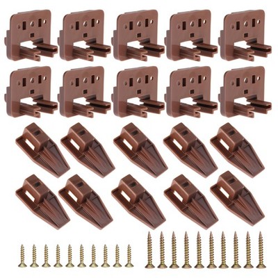 10PCS Drawer Slide Track Guide Glide for Center Mount Drawer for Dressers and...