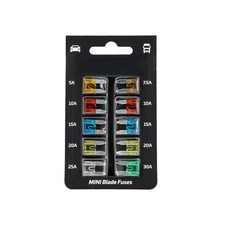 10x KFZ Mini Sicherungen Flachsicherungen 5-30 Ampere Flachsicherungen Auto