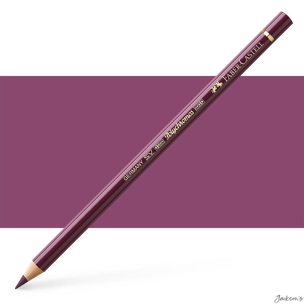 Faber-Castell Polychromos Colour Pencil Cedarwood 3.8mm Red Violet Drawing