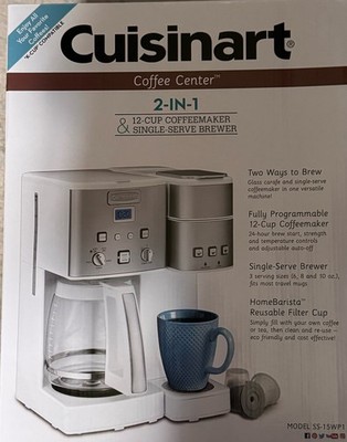 Cuisinart SS-15W Coffee Center 12-cup and Single Serve Coffee Maker