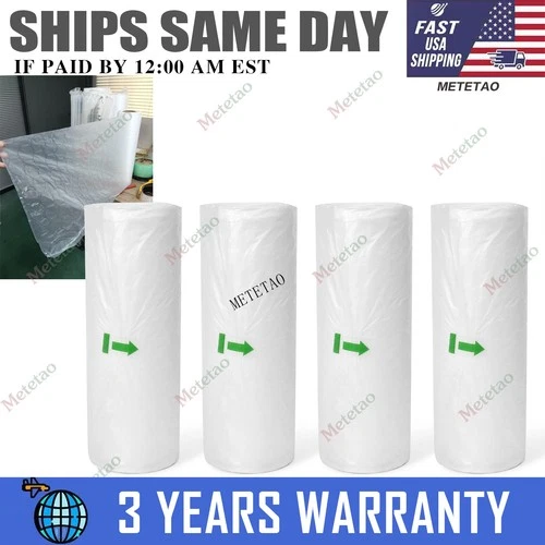 4 Rolls 984ft x16" Air Cushion Machine Film Bubble Pillow Packaging Padding Roll - product listing photo
