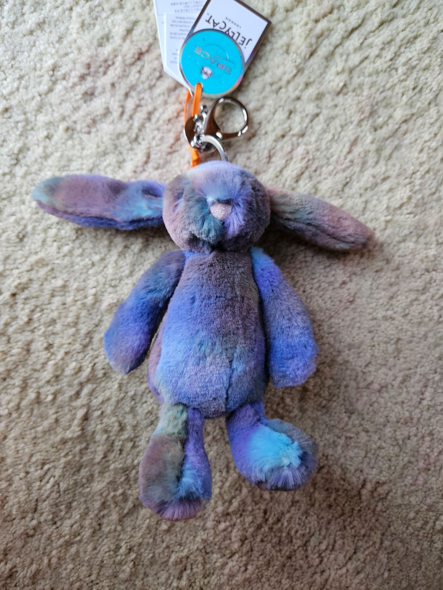 Jellycat Space Zodihop Luxe Bunny Bag Charm / Keychain Brand New