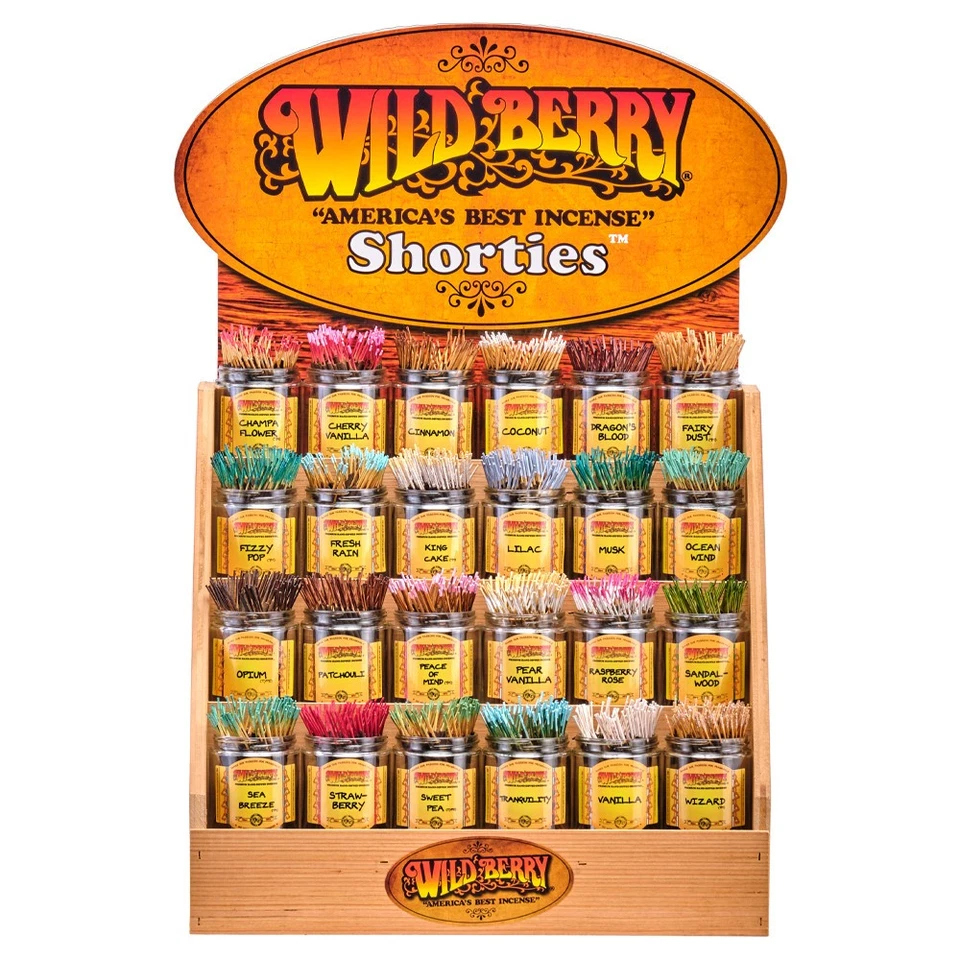 Wild Berry SHORTIES 4" Incense Sticks 20x Per Pack - BUY 2 GET 1 FREE! WILDBERRY - Image 2 of 4
