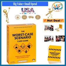 Worst-Case Scenario Card Game Family Party Humor Fun Adult Game 3-6 Players B...