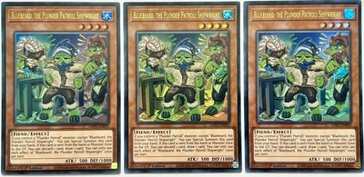 3 x GFP2-DE093 Bluebeard, the Plunder Patroll Shipwright - Ultra 1st Ed NM