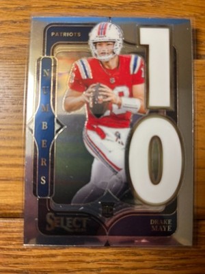 2024 Panini Select Drake Maye #20 RC ''Numbers ''10'' Insert -  N.E. Patriots