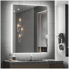 28 x 36 Inch LED Bathroom Mirror with Backlit, Anti-Fog Vanity 36"L x 28"W