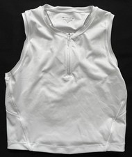 ATHLETA Advantage Tank 1/4 Zip White Sleeveless Top 586227-02 Womens M