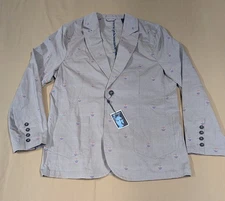 John Lennon Mens Peace Sign Sports Coat Blazer Size L NWT Beatles Classic 