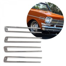 Premium Quality 62 1962 Nova Chevy Ii Chrome Fender Scallops Trim Molding - 4pc
