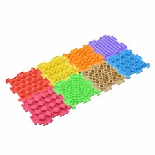 8 Pieces Interlocking Sensory Floor Mat Bright Colors Interlocking Sensory Tile