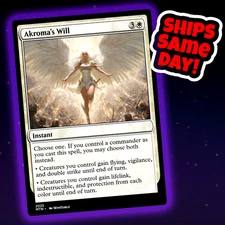 Akroma's Will - Custom Art Magic: The Gathering Playtest Card - Commander EDH