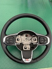 VOLANTE STERZO IN PELLE FIAT 500 DAL 2015 IN POI ORIGINALE IN OTTIME CONDIZIONI 