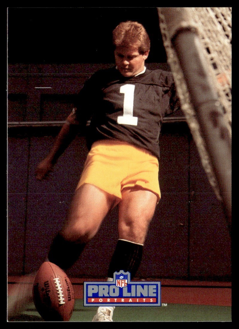1991 Pro Line Portraits Gary Anderson Pittsburgh Steelers #22