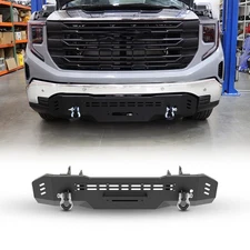 2022-2025 Front Bumper For GMC Sierra 1500 Pickup w/ Winch Plate  2*D-Rings