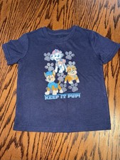 Boys 5T Jumping Beans Paw Patrol Short Sleeve Tee Shirt Blue Chase Marshall