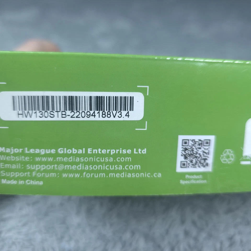 Mediasonic HomeWorx HW130STB Digital Converter Box 1080p ATSC DVR USB PVR Remote - Image 3 of 4