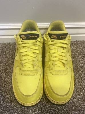 Nike Air Force 1 Low Gore Tex Mens 12 Dynamic Yellow Black CK2630-701