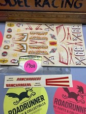 VINTAGE SLOT CAR / MODEL DECALS - DRAGSTER - 1:24 / 1:25 SCALE