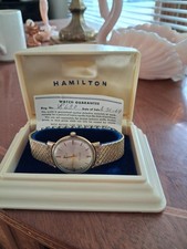 Hamilton Womens Gold Tone Watch (VINTAGE) TM-...