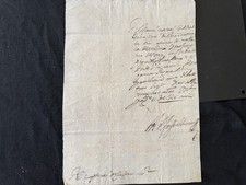 Spain 1656 Rare Original Manuscript Galley Ship Cargo Receipt Wool Trade