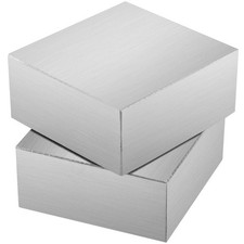SHEUTSAN 2 PCS Steel Bench Block 2-1/2 x Inches, Square Flat Silver