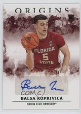 2021-22 Chronicles Draft Picks Origins Rookie Black Balsa Koprivica Auto 0s55