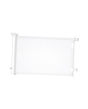 Retractable Baby Gates, Mesh Dog Gate for Doorways, 33.6" Tall, 55" Wide White