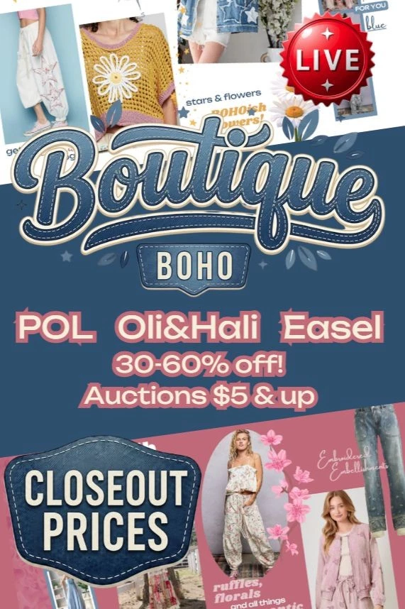 The BOUTIQUE Clearance!  30-60% Off POL Oli & Hali Easel All NEW