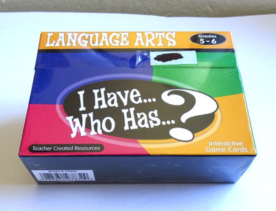 Language Arts I Have Who Has Interactive Game Cards Grades 5-6 new