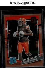 ||| CEDRIC TILLMAN 2023 Panini Clearly Donruss Bronze /75 #54 RC Rookie!