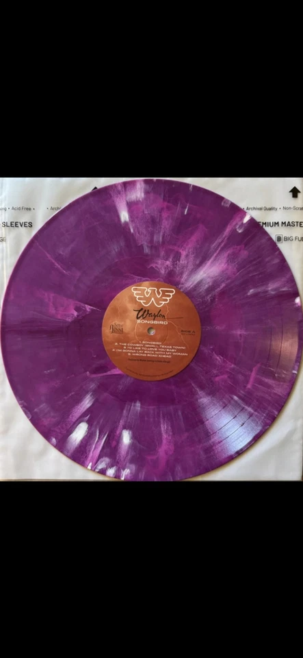 Waylon Jennings Vinyl Record Songbird LP Limited Edition Joker Purple New - Image 3 of 4