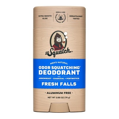 Dr. Squatch Natural Deodorant for Men - Fresh Falls - 75,13 g (1er Pack) 