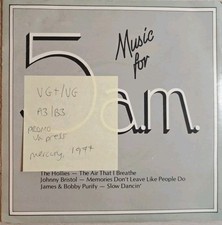 Various Music For 5 a.m. Vinyl Record 7" VG+/VG YARD 002 1977