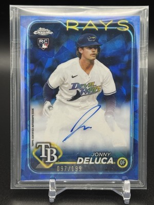 2024 Topps Chrome Sapphire - #CSA-JD Johnny Deluca Sapphire Rookie Auto /199