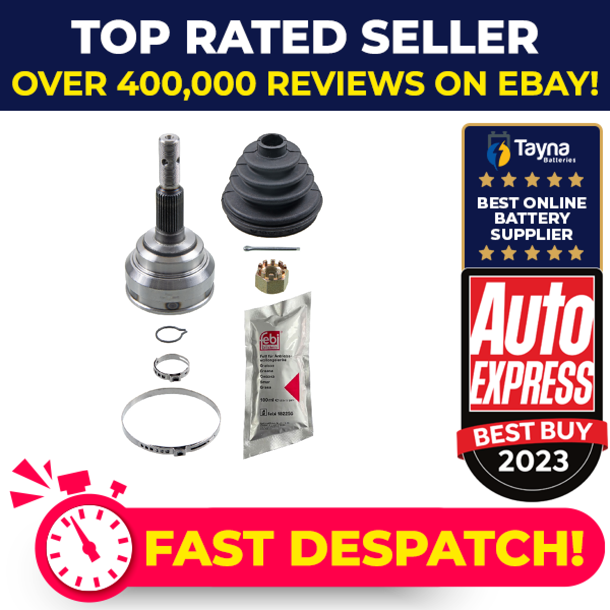 CV Joint fits VAUXHALL ZAFIRA A 2.0D Front Outer 99 to 05 C.V. Driveshaft Febi