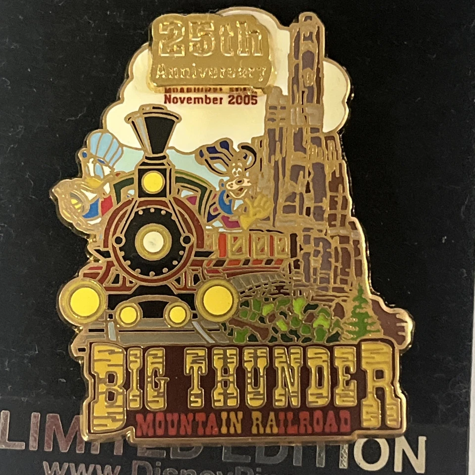 Walt Disney World 25th anniversary Big Thunder Mountain Railroad pin Goofy - Image 2 of 3