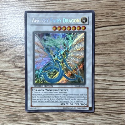 Konami Ancient Fairy Dragon CT06-EN002 Collectors Tin Secret Rare Ltd Eng 2100/ 