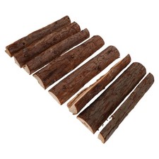  8 Pcs Log Decoration Fireplace Accessories Winter Logs Dried Firewood