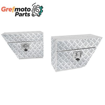 24x10x16'' Pair Sliver Aluminium Undertray Under Tray Underbody Ute Tool Box