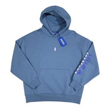 Hugo Boss Niftyhood Hoodie Cotton French Terry Pullover Logo Men's L Blue NEW